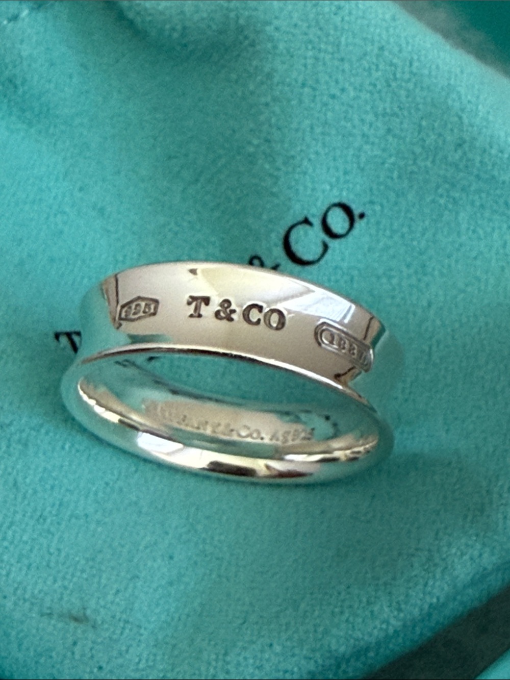Size 11 Tiffany & Co. 1837 Narrow Band Ring - Unisex